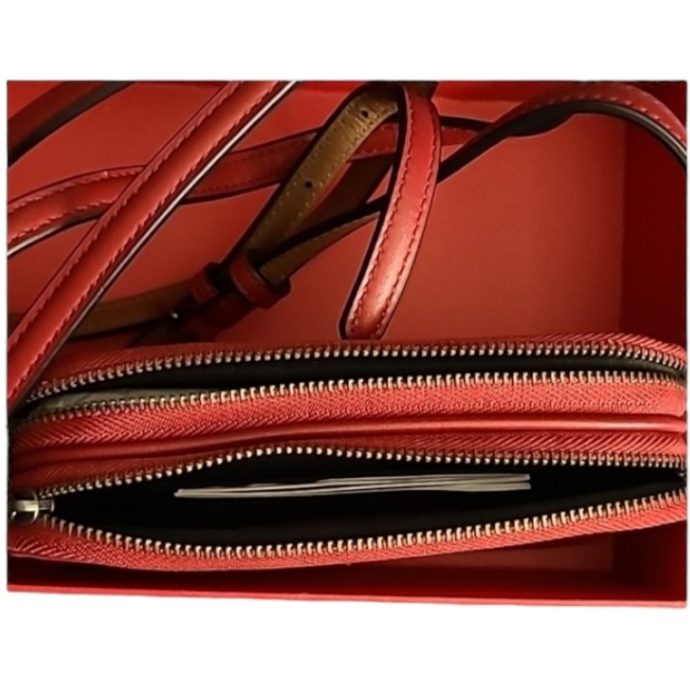 Coach x Disney Mickey Red Crossbody Pouch Bag Leather Limited Edition NWT - Picture 5 of 6